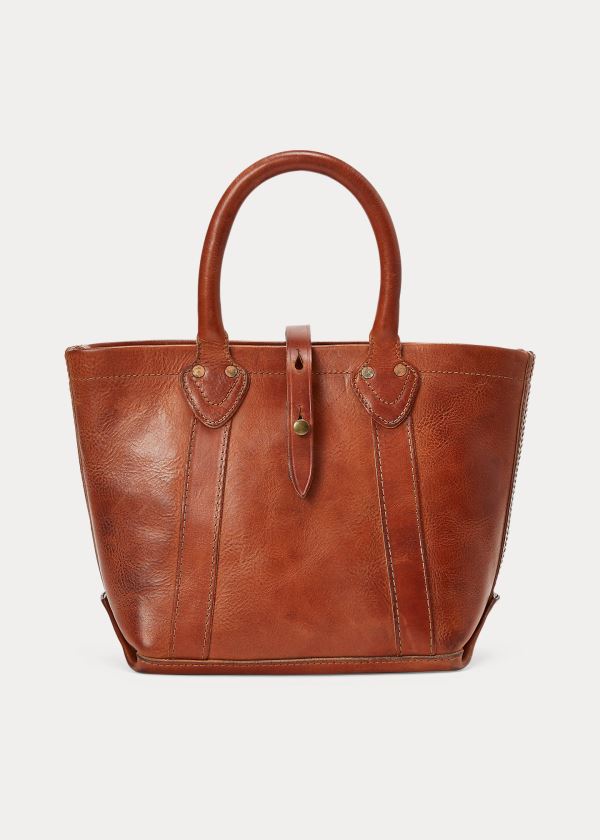 Ralph Lauren Læder Tote Bag Dame Danmark (DBHYX5263)